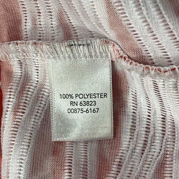 CJ Banks 3X-Large Top Floral Sleeveless Stretch Scoop Neck Textured Semi-Sheer - Picture 5 of 6